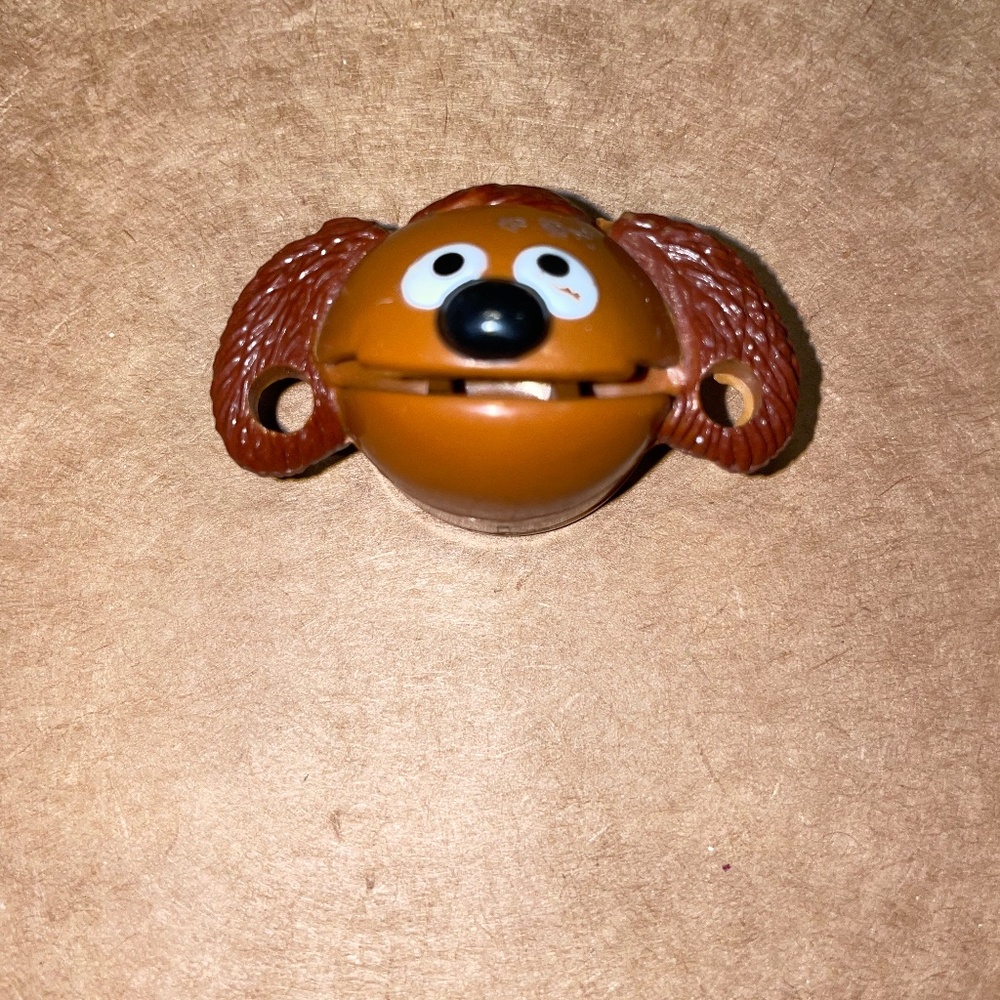 1 Rare Retro Shoe Gear‎ The Muppets 1988 Rowlf Vintage Shoelace Bow Biters
